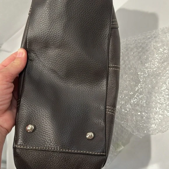 Tignanello Brown Leather Shoulder purse - Picture 5 of 8